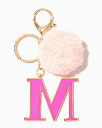 Charming charlie Furry Initial M Keychain