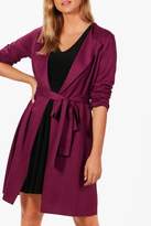 Thumbnail for your product : boohoo Long Sleeve Belted Duster