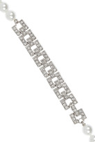 Thumbnail for your product : Kenneth Jay Lane Crystal and faux pearl necklace