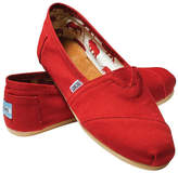 Thumbnail for your product : Toms Alpargata 001001B07 Red Canvas Flat