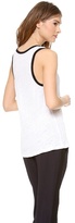 Thumbnail for your product : Monrow Colorblock Linen Ringer Tank