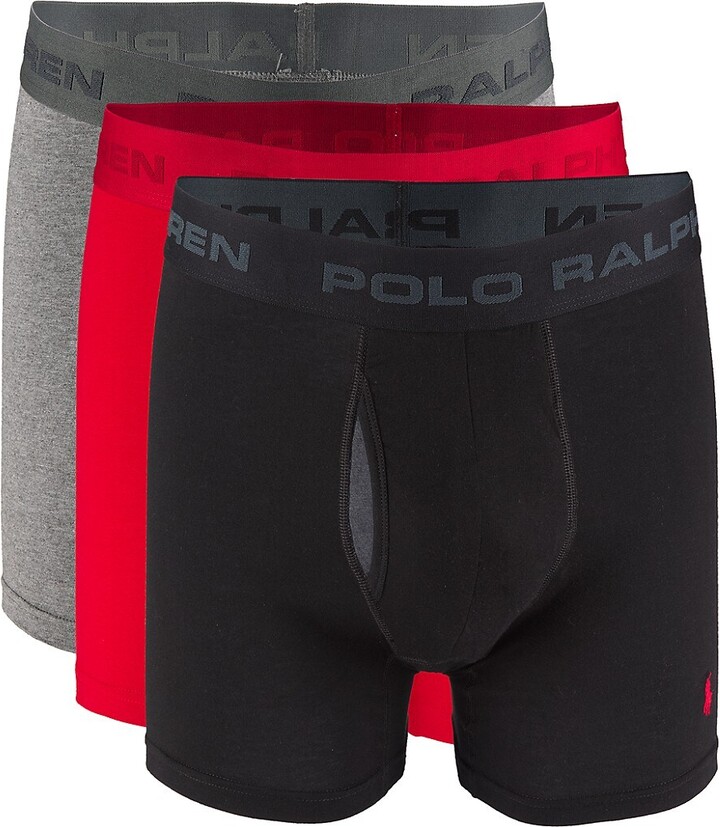 Polo Ralph Lauren Logo Waistband Boxer Briefs (set Of three) - Farfetch