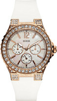 Thumbnail for your product : Mother of Pearl Guess W16577L1 stainless steel stone-set watch