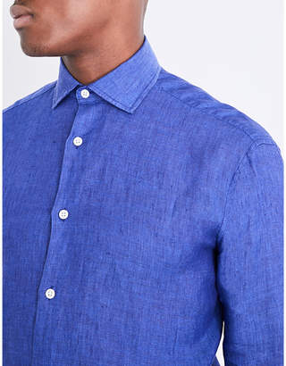 Frescobol Carioca Regular-fit linen shirt