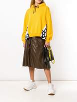 Thumbnail for your product : MSGM pleated panel hoodie