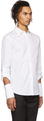 Alexander McQueen White Zip Cuff Shirt