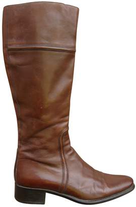 Santoni \N Brown Leather Boots