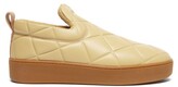 Thumbnail for your product : Bottega Veneta Quilt Leather Slip-on Trainers - Brown