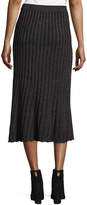 Thumbnail for your product : Rebecca Taylor Lurex®; Metallic Ribbed Midi Skirt