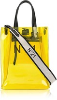 Thumbnail for your product : N°21 Transparent Yellow PVC Small Tote Bag w/Canvas Strap