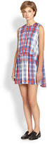 Thumbnail for your product : Thakoon Plaid Cape-Back Dress