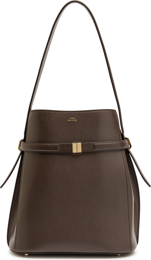 Totême Belted Leather Bucket bag