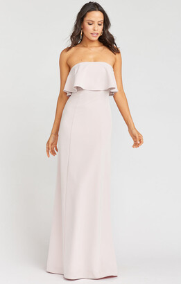 Show Me Your Mumu Monaco Ruffle Gown ~ Show Me The Ring Stretch Crepe