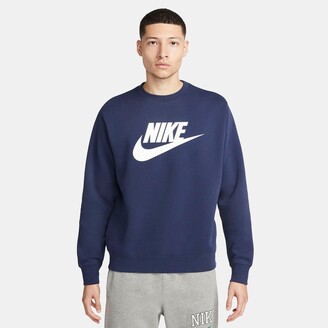 Nike Sportswear Club Fleece Futura Logo Crewneck Sweatshirt - ShopStyle