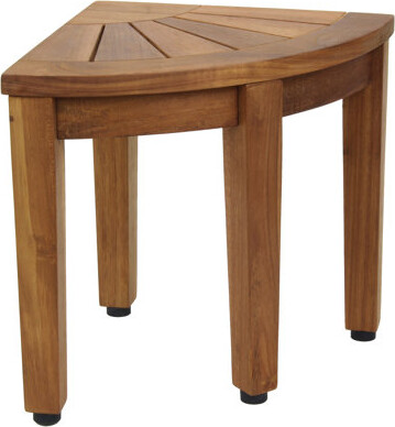 Aqua Teak 12" Kai Corner OptiAREA Teak Shaving & Washing Foot Rest