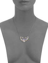 Thumbnail for your product : Alexis Bittar Lucite & Crystal Jagged Crescent Pendant Necklace