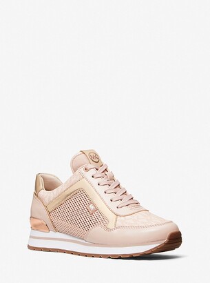 Michael Kors Maddy Two-Tone Logo Trainer - ShopStyle Sneakers ...