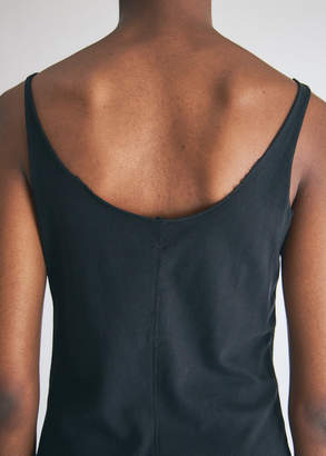 Raquel Allegra Women's Layering Tank Dress in Black, Size 2 | 100% Cotton