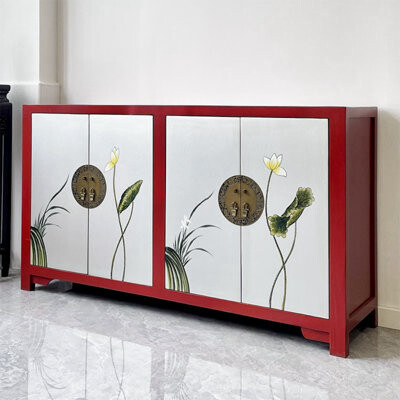 Dream cabinet Simple Painted Porch Cabinet Accent Cabinet