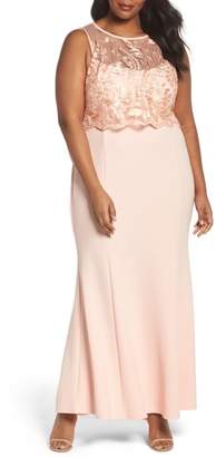 Marina Popover Lace Gown