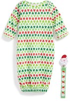 Thumbnail for your product : Mud Pie Christmas Tree Gown & Pacifier Clip (Baby)