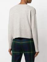 Thumbnail for your product : N.Peal cashmere Deep v-neck cropped sweater