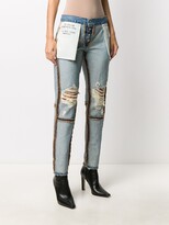 Thumbnail for your product : Unravel Project Reversed skinny jeans