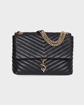 Thumbnail for your product : Rebecca Minkoff Edie Quilted Leather Flap Shoulder Bag