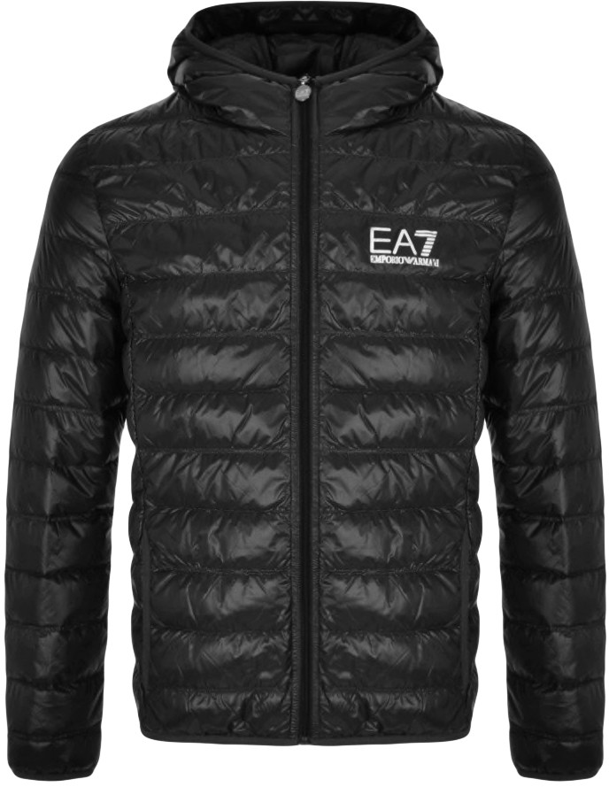 EA7 Emporio Armani Quilted Jacket Black - ShopStyle Outerwear