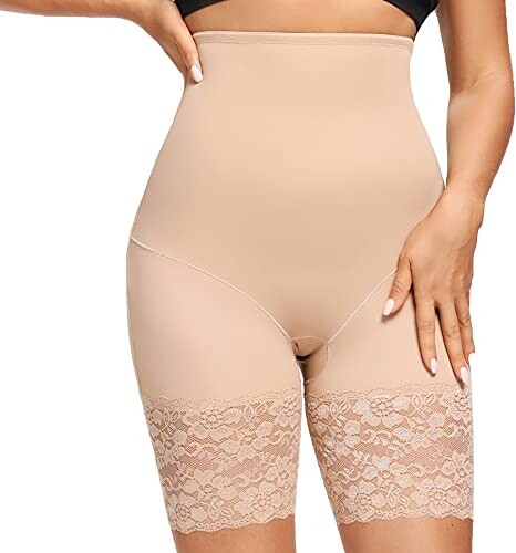 JOYSHAPER Body Shaper High Waist Shapewear Shorts for Women Slip Short  Under Dress Firm Control Thigh Slimmer Anti Chafing - ShopStyle