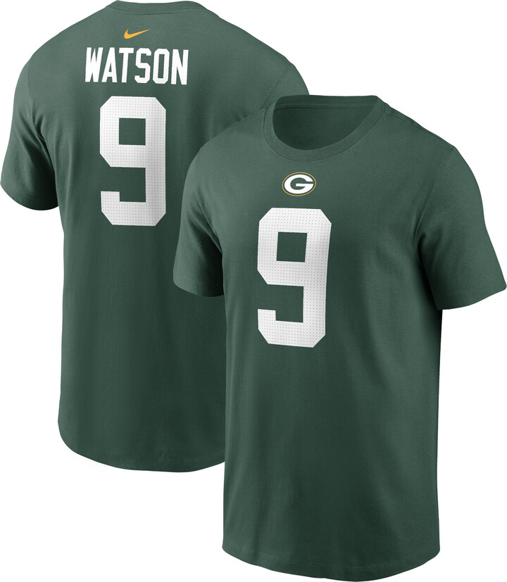 Men's Nike Christian Watson Green Green Bay Packers Player Name & Number T-Shirt