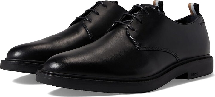 HUGO BOSS Larry Lace-Up Leather Derby Shoes (Black Midnight) Men's Shoes -  ShopStyle