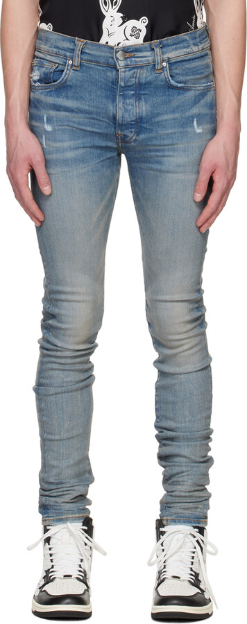 Amiri Indigo Stack Jeans - ShopStyle