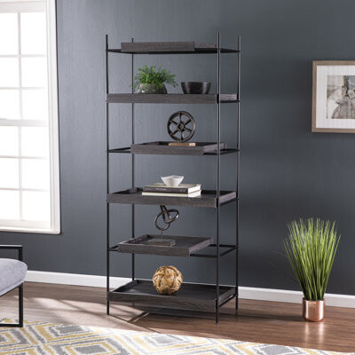 17 Stories 72'' H x 31'' W Iron Bookcase