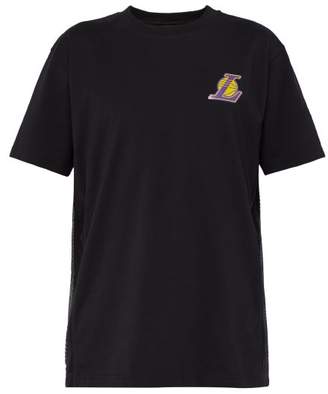 Marcelo Burlon County of Milan Lakers Cotton-jersey T-shirt - Mens - Black Multi