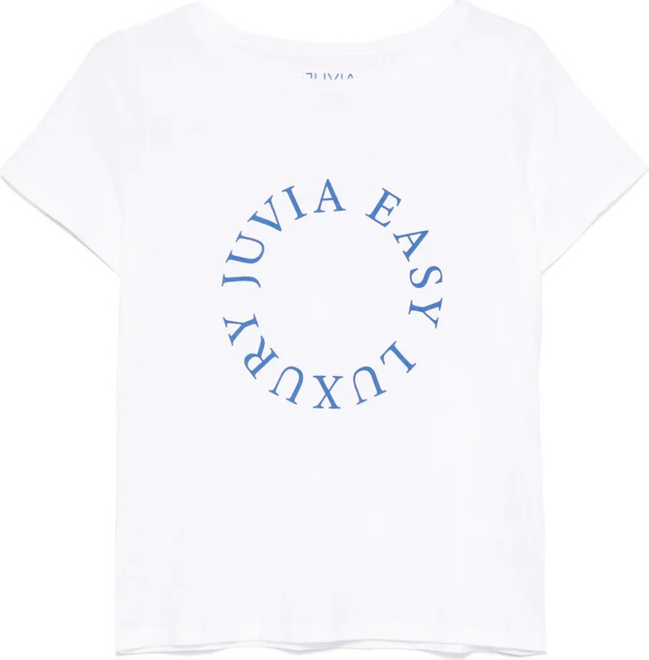 Juvia Logo-Print Cotton T-Shirt