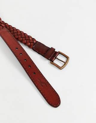 Hollister braided leather belt