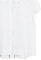 Thumbnail for your product : Marie Chantal Girls' Linen Pleated Top