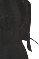 Thumbnail for your product : Alberta Ferretti Stretch Poplin Shirt Dress W/ Macrame