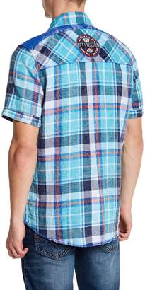 Affliction Reversible Spread Collar Short Sleeve Shirt