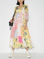 Thumbnail for your product : LoveShackFancy Roslyn patchwork floral dress