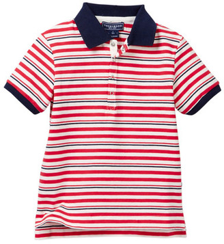 Toobydoo Rouge Bleu Striped Polo (Toddler, Little Boys, & Big Boys)