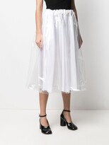 Thumbnail for your product : Comme des Garcons PVC-layered A-line skirt