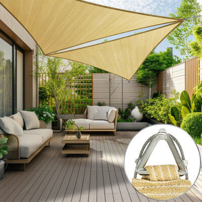 Royal Shade Custom Triangle Pro Ring Sun Shade Sail