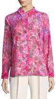 Thumbnail for your product : T Tahari Josella Printed Button-Down Shirt