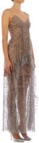 Thumbnail for your product : Self-Portrait Leaf Sequin Ruffle Maxi Dress