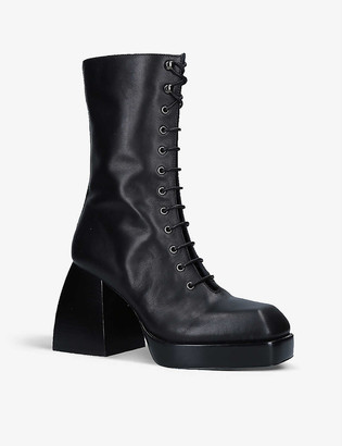 Nodaleto Bulla Lace Up leather ankle boots
