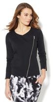 Thumbnail for your product : New York and Company Love, NY&C Collection - Asymmetrical Moto Jacket - Black