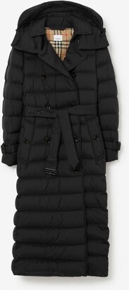 Burberry Long Nylon Puffer Coat Size: XS