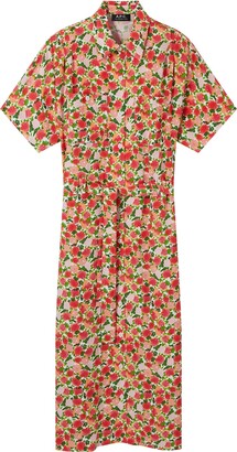A.P.C｜DRESSES (New Drew Dress(VIAKQ F05959 AAD)) New Drew Dress in Tobacco | Shop Ann Mashburn